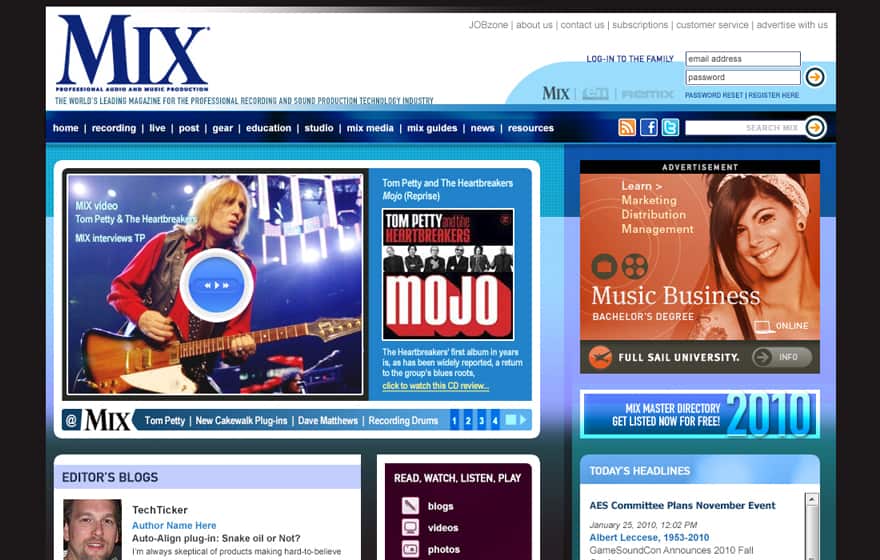Mix Magazine Online